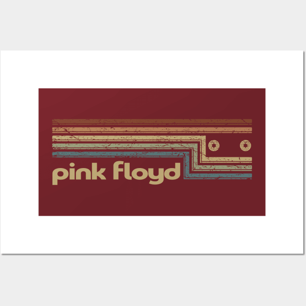 Pink Floyd Cassette Stripes Wall Art by casetifymask